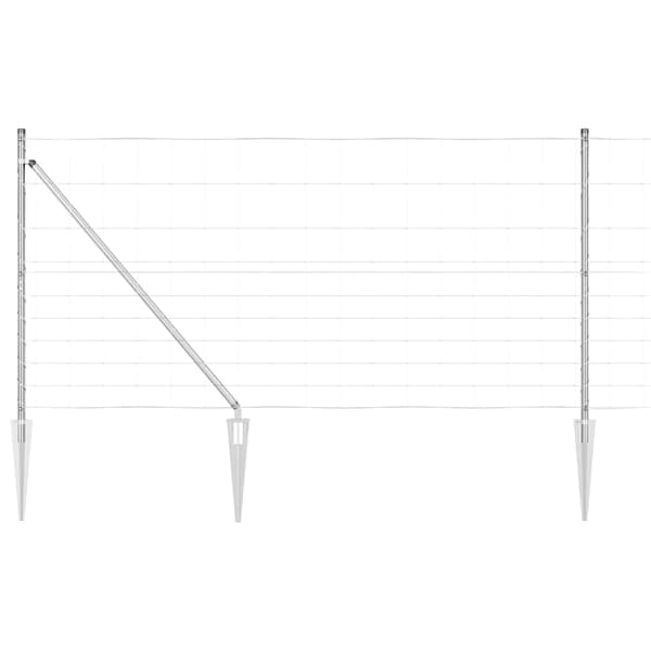 vidaXL Gjerdepåle Galvanisert 50 x 1,2 m Stål