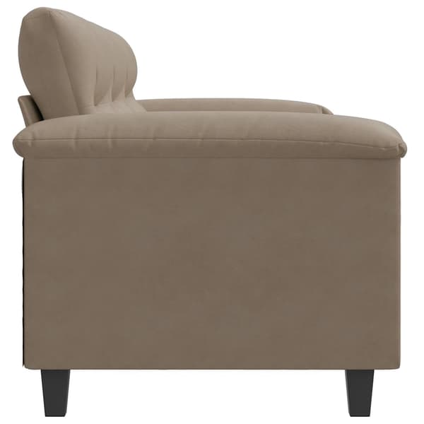vidaXL 3-sitssoffa Taupe 180 cm mikrofibertyg