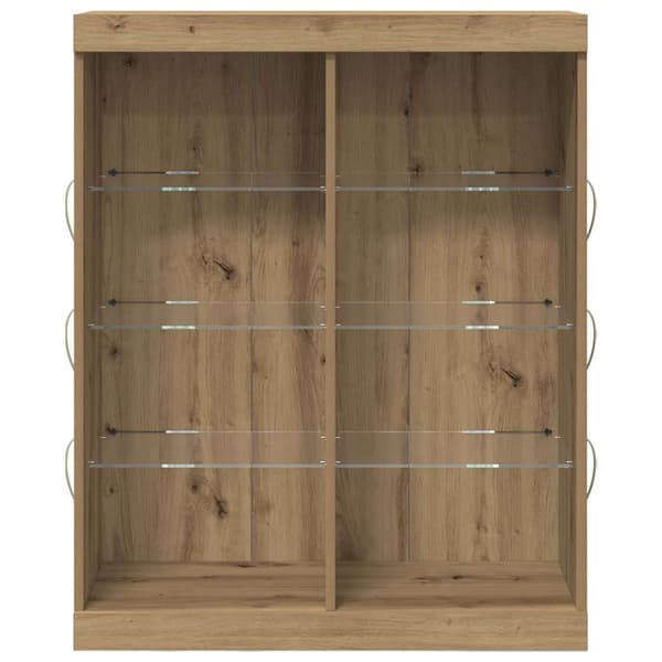 vidaXL LED sideboard Artisan Eik 41 x 37 x 100 cm Konstruert tre