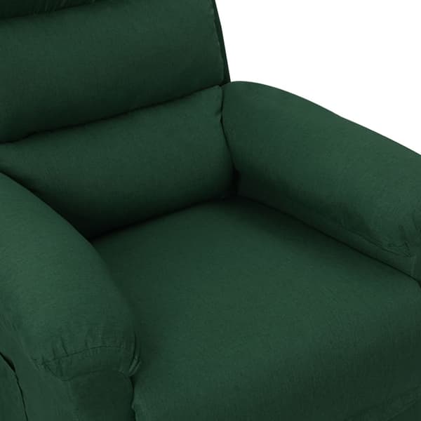 vidaXL Reclinerfåtölj mörkgrön tyg