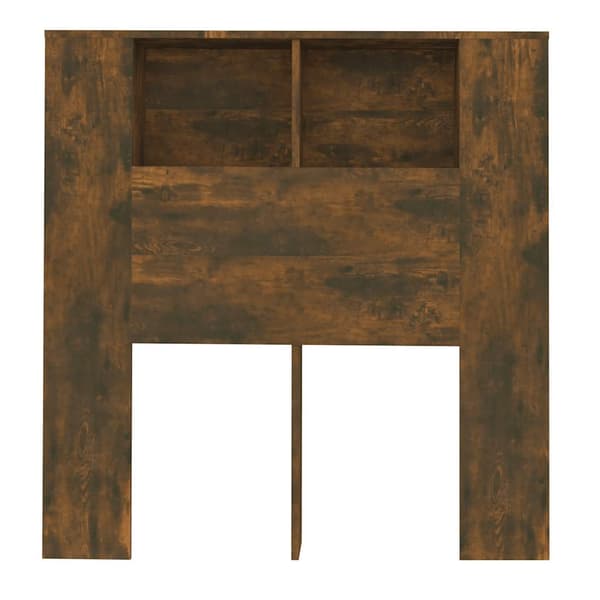 vidaXL Sengegavlskap røkt eik 100x18,5x102,5 cm