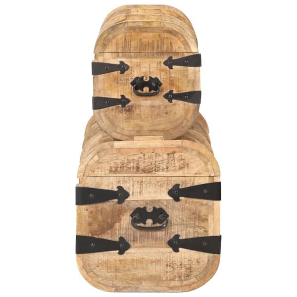vidaXL Oppbevaringskister 2 stk heltre mango