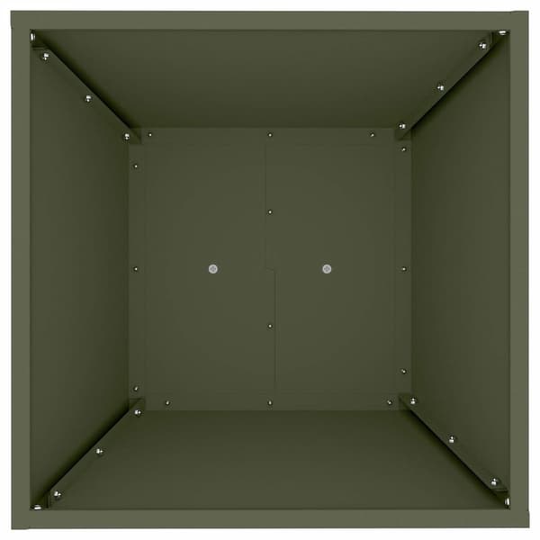 vidaXL Søyleplanter 2 pcs Olivengrønn 40 x 40 x 100 cm
