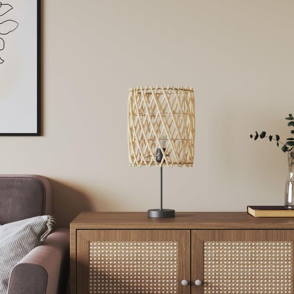 vidaXL Lampskärm Ø23x28 cm korgmaterial