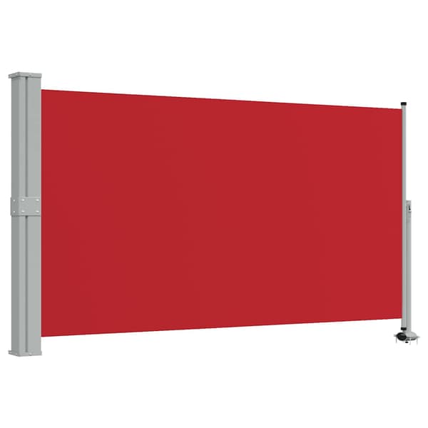 vidaXL Infällbar sidomarkis 140 x 300 cm röd
