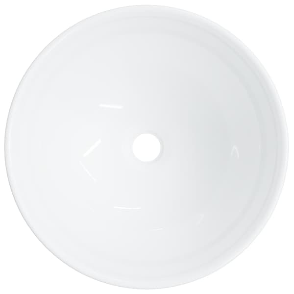 vidaXL Servant hvit 28x28x10 cm keramikk