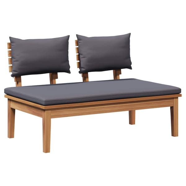 vidaXL Hagesofa Set 3 pcs Brun og Grå