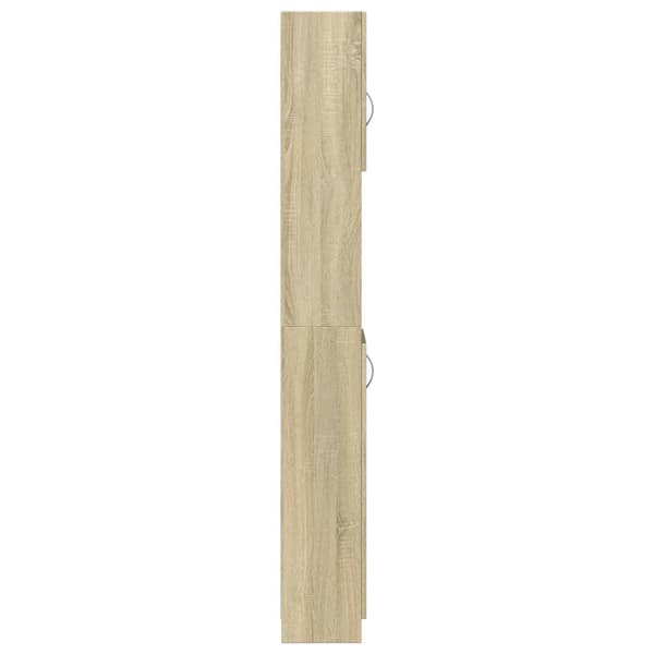 vidaXL Baderomsskap sonoma eik 32x25,5x190 cm sponplate