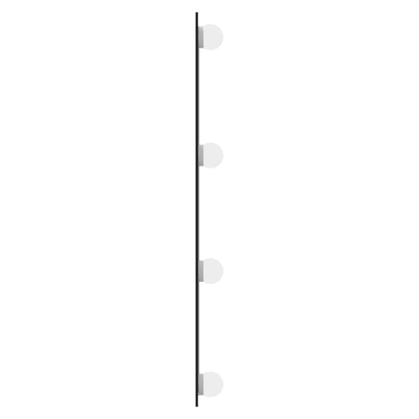 vidaXL Väggspegel med LED-belysning 40x60 cm glas rektangulär