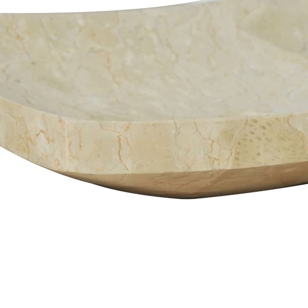 vidaXL Vask 50x35x12 cm marmor krem