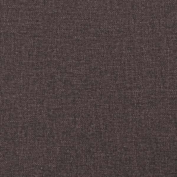 vidaXL Bed Frame "Dover" Dark Brown 90x200 cm Fabric