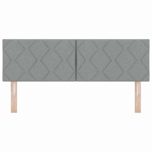 vidaXL LED huvuddyna Ljusgrå 160 cm tyg