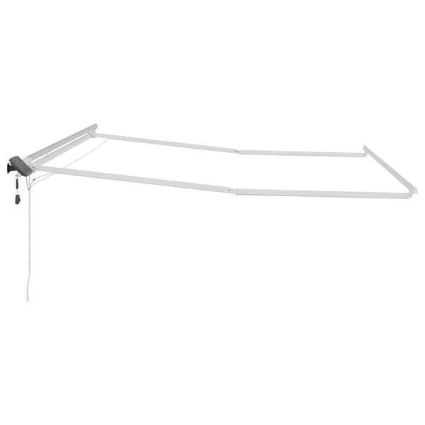 vidaXL Markise med Hvit 4 × 3 m Metall