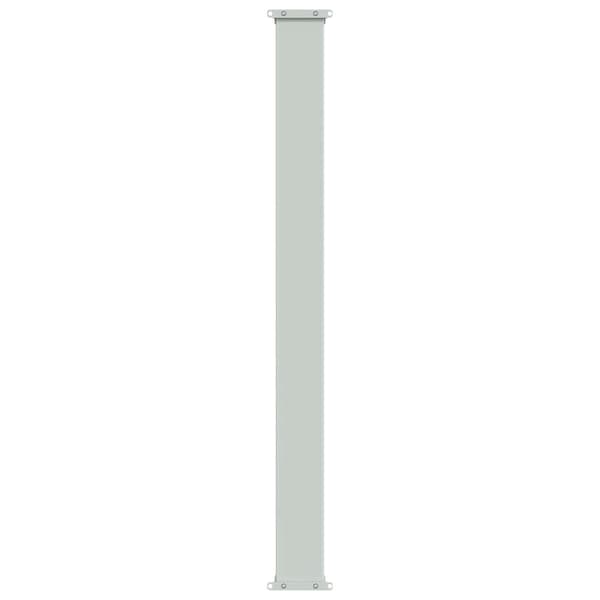 vidaXL Infällbar sidomarkis 120x500 cm brun