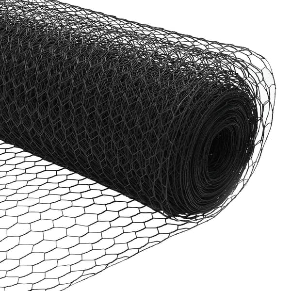 vidaXL Gjerdepåle Grå 10 x 1 m (25 mm mesh) Stål og PVC