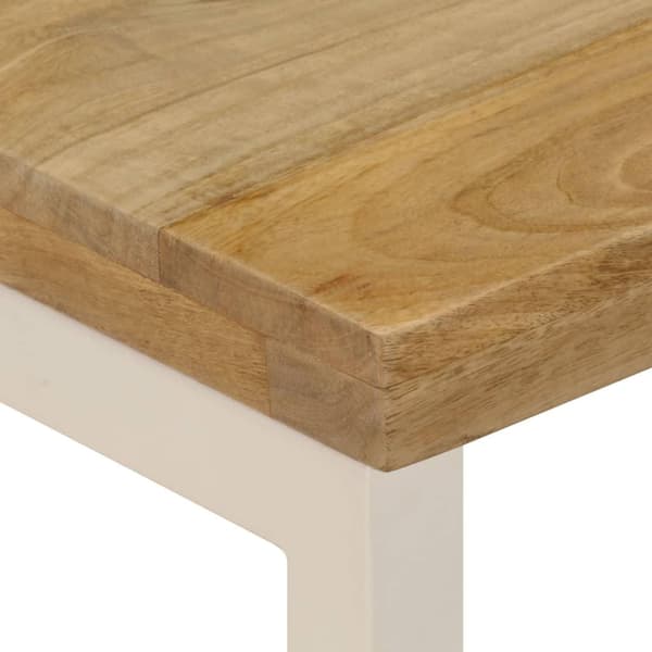 vidaXL Sofabord 100x50x35 cm heltre mango og stål change2