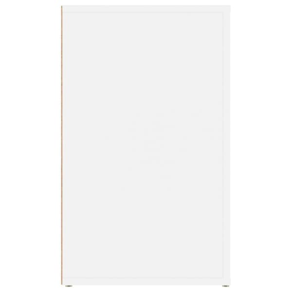vidaXL Sängbord vit 50x36x60 cm konstruerat trä