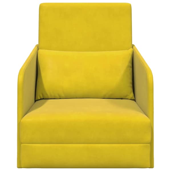 vidaXL Soffsäng Gul 65 x 80 x 83 cm Sammet