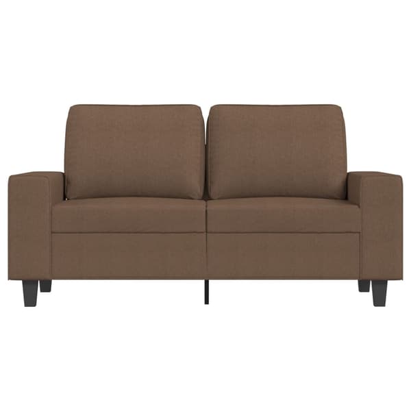 vidaXL 2-sitssoffa brun 120 cm tyg