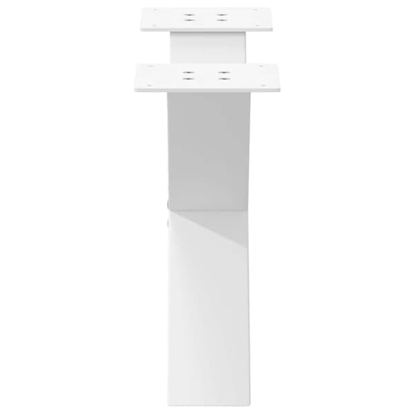 vidaXL Soffbordsben X-formade 2 st vit 50x(30-31) cm stål