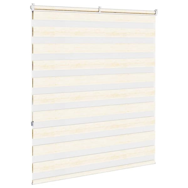 vidaXL Sebragardin marmor beige stoff bredde 120,9 cm polyester
