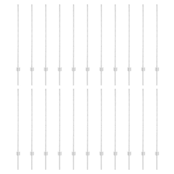 vidaXL Stängselstolpe 22 pcs Silver 160 cm Stål