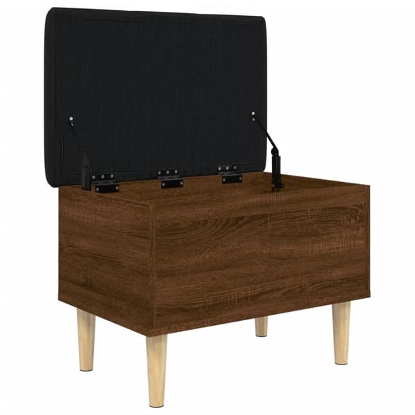 vidaXL Oppbevaringsbenk brun eik 62x42x46 cm konstruert tre