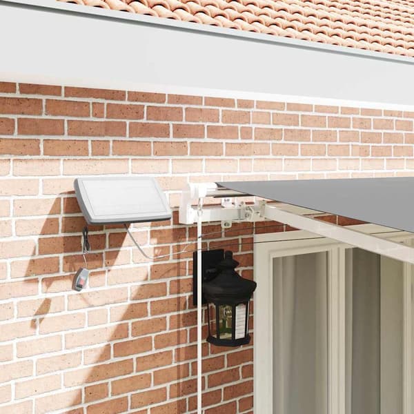 vidaXL Markise med Hvit 4 × 3 m Metall
