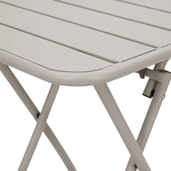 vidaXL Bistrobord Beige 55 x 55 x 72,5 cm Pulverlackerad stål