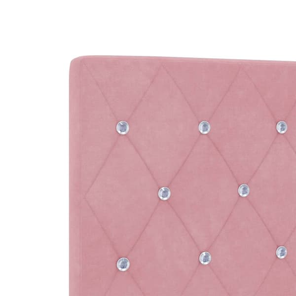 vidaXL Huvudgavel Rosa 100 cm Sammet