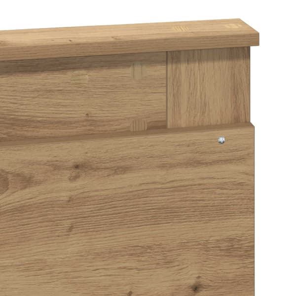 vidaXL Hodegavl med hodegjerde Artisan Eik 120 cm Konstruert tre