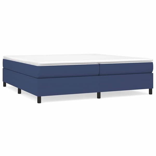vidaXL Sängram blå 200x200 cm tyg