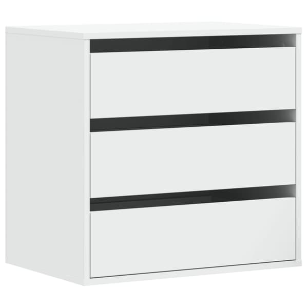 vidaXL Kommode hvit 60x41x58 cm konstruert tre
