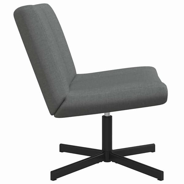 vidaXL Skrivstol Mörkgrå 63 x 75 x 76 cm tyg
