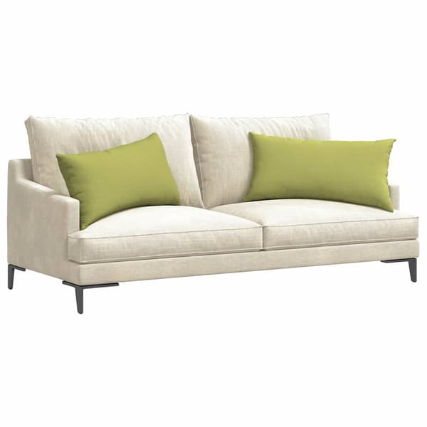 vidaXL Soffkuddar 2 st Ljusgrön 80 x 40 cm tyg