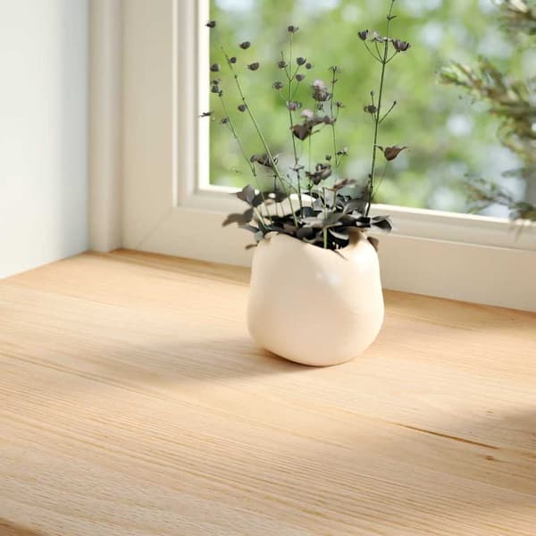 vidaXL Vinduskarmer 2 stk ubehandlet 100x40x2 cm heltre eik