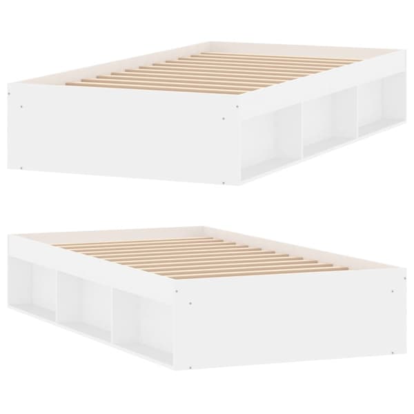 vidaXL Sengeramme hvit 90x200 cm