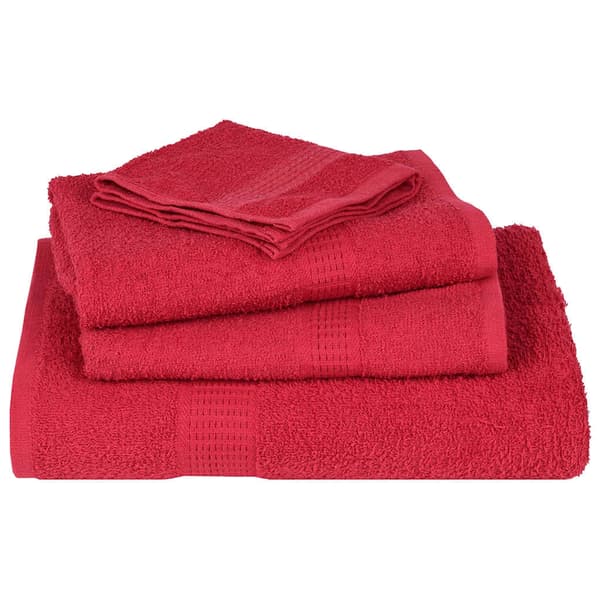 vidaXL Handdukar 12 st röd 360 gsm 100% bomull