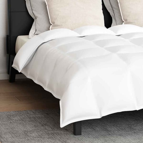vidaXL Täckeset med kudde 3 pcs Vit Dunfjäder