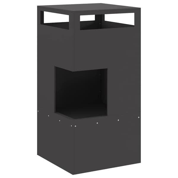 vidaXL Eldstad Svart 50 x 50 x 100 cm Stål