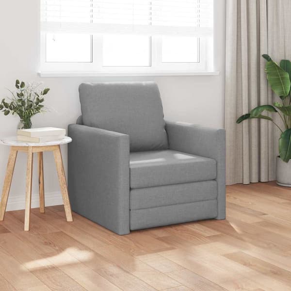 vidaXL Soffsäng 60cm Ljusgrå tyg