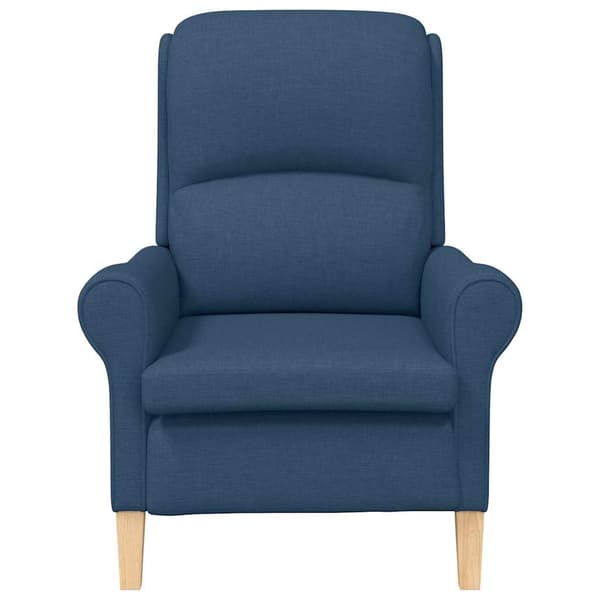 vidaXL fåtölj Blå 76 x 94 x 102 cm tyg