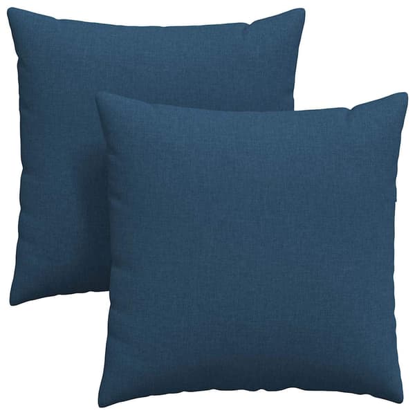 vidaXL Soffkuddar 2 st Blå 80 x 80 cm tyg