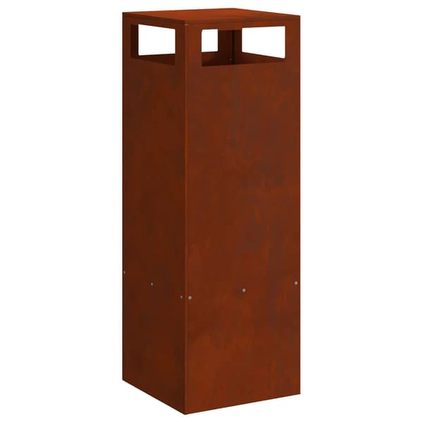 vidaXL Eldstad Brun 35 x 35 x 100 cm Stål