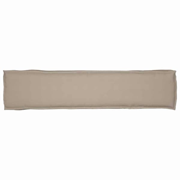 vidaXL Pallkuddeset 2 st Gråbrun 180 x 40 x 8 cm 100% Polyester
