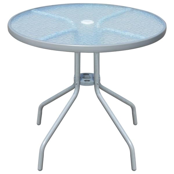 vidaXL Bistrobord grå 80x71 cm stål