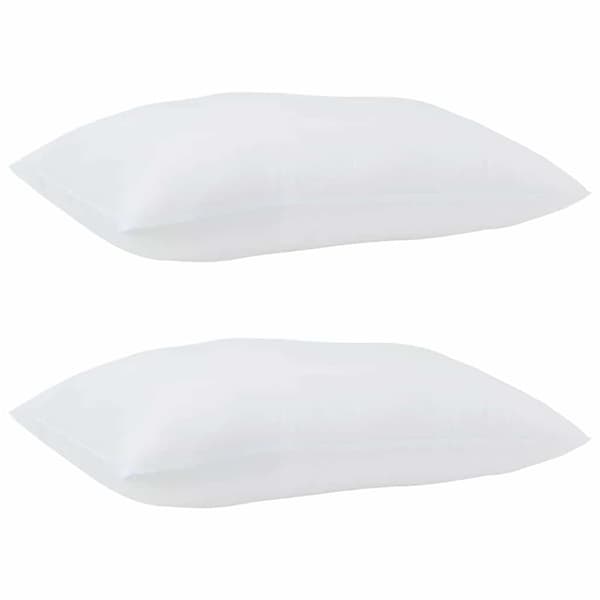 vidaXL Dyna med kuddar med kudde 3 pcs Vit Mikrofiber