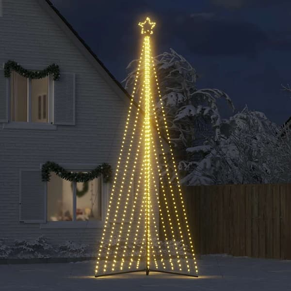 vidaXL LED julgran 789 LEDs varmvit 476 cm