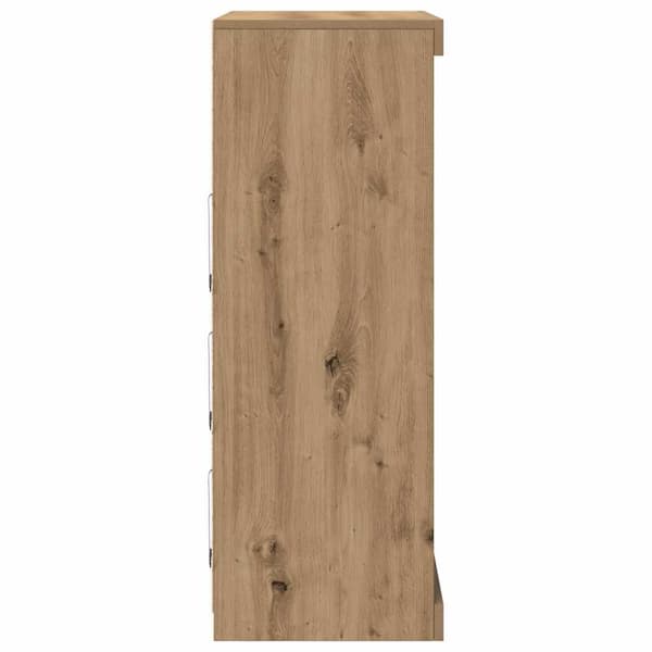 vidaXL LED sideboard Artisan Eik 41 x 37 x 100 cm Konstruert tre