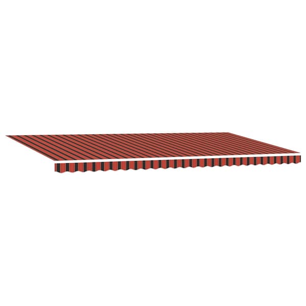 vidaXL Utfällbar markis Orange och Brunt 600 × 300 cm